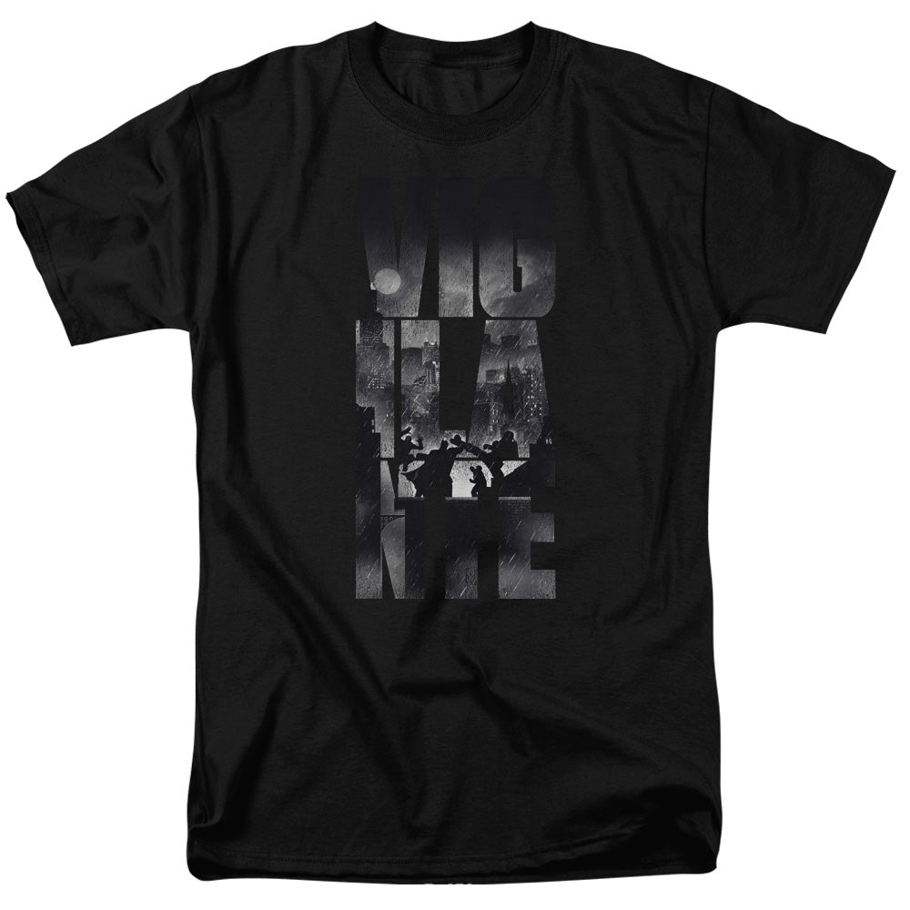 Batman V Superman Rainy Viglante Mens T Shirt Black Officially Licensed
