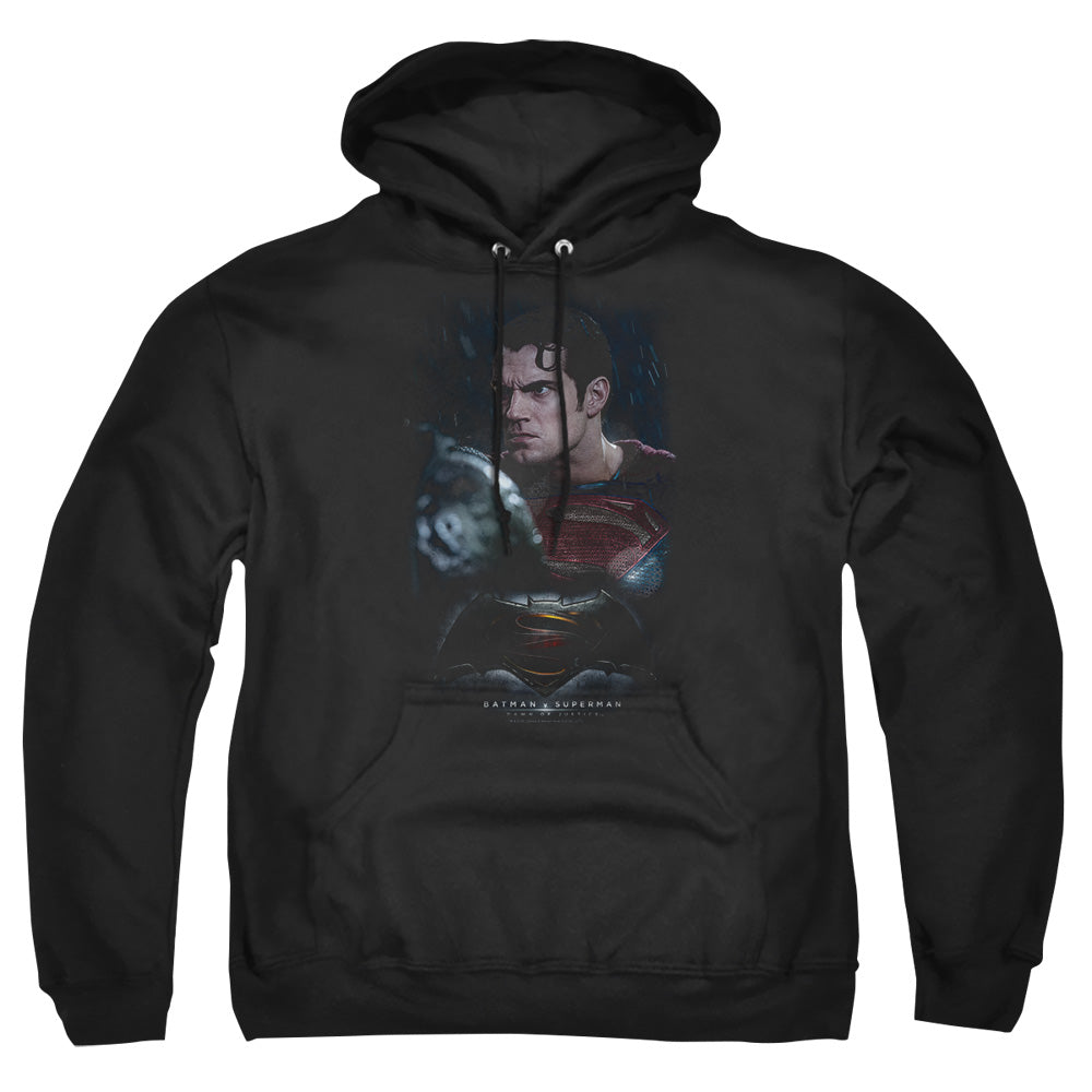Batman V Superman Super Angry Mens Hoodie Black Officially Licensed