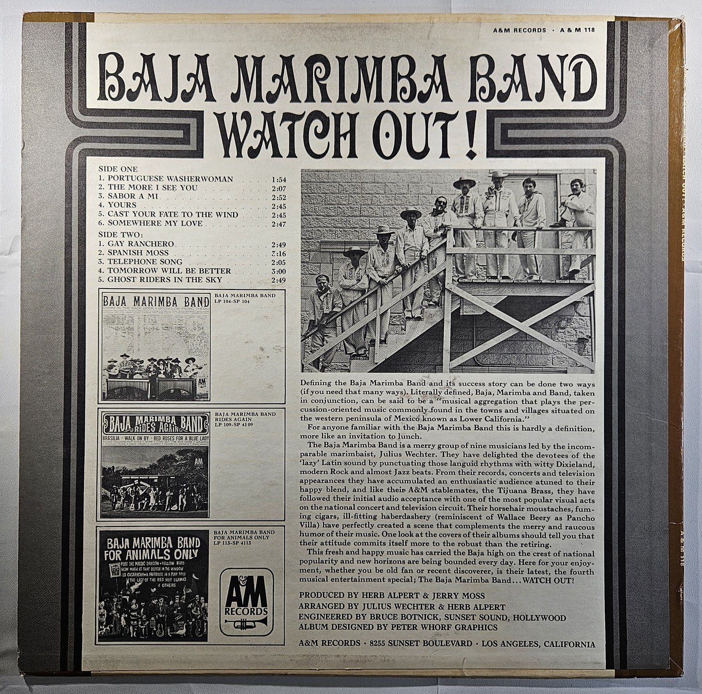 Baja Marimba Band - Watch Out! [1966 Monarch Pressing] [Used Vinyl Record LP]
