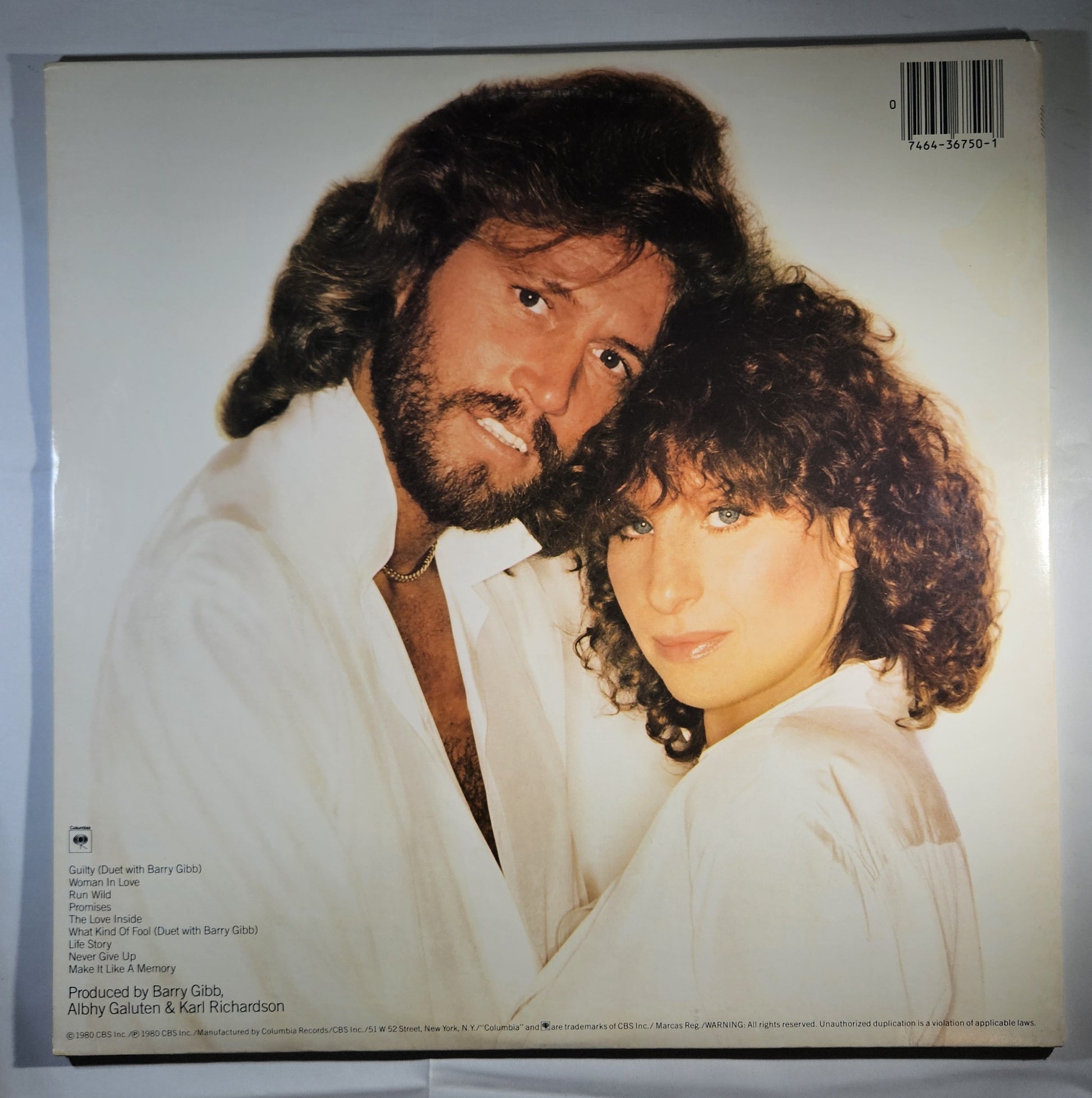 Barbra Streisand - Guilty [1980 Pitman Pressing] [Used Vinyl Record LP]