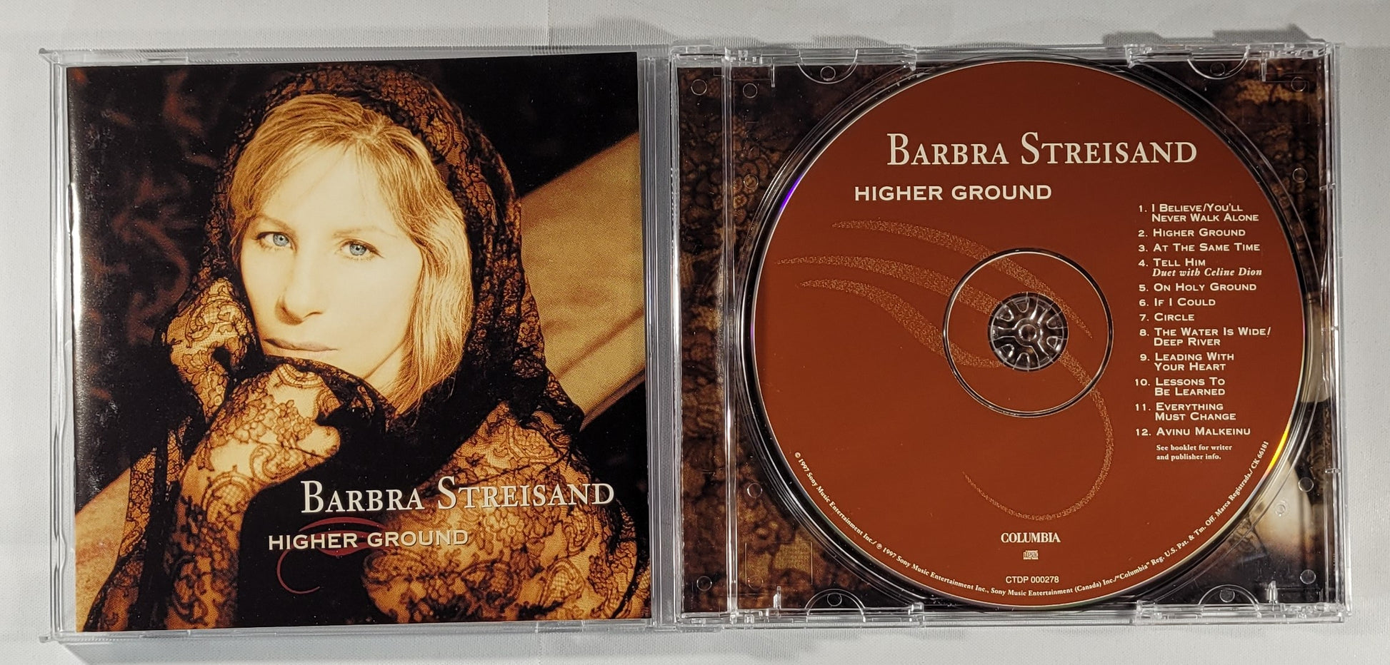 Barbra Streisand - Higher Ground [1997 Used CD]