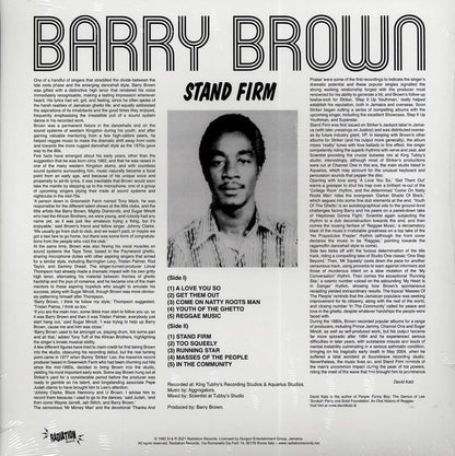 Barry Brown - Stand Firm [2021 Reissue] [New Vinyl Record LP]