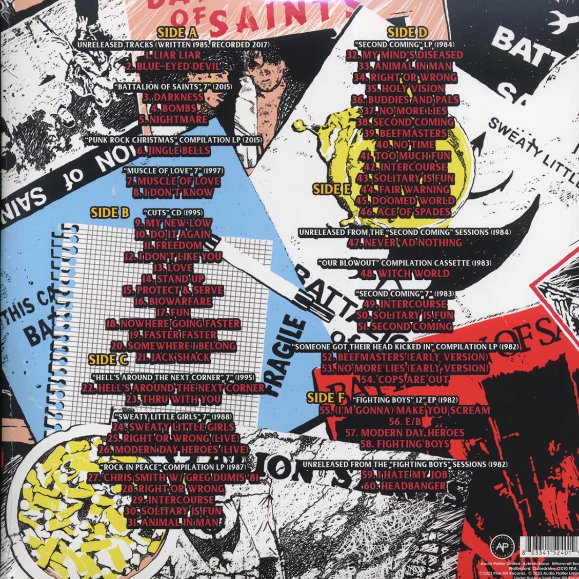 Battalion of Saints - Complete Discography [2023 Compilation Reissue Color] [New Triple Vinyl Record LP]