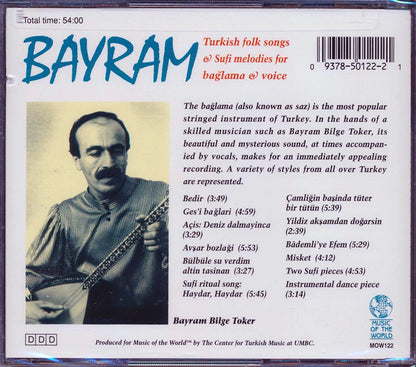 Bayram Bilge Toker - Turkish Folk Songs & Sufi Melodies [1990 New CD]