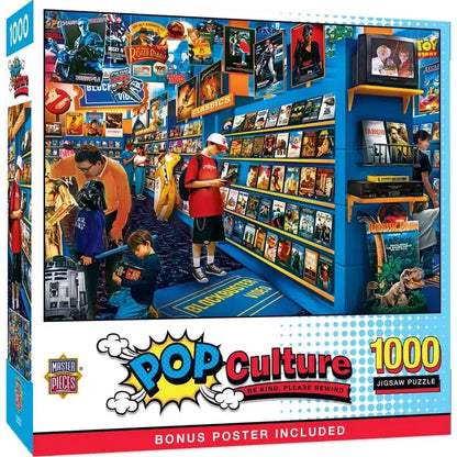 Be Kind, Please Rewind Pop Culture 1000 Piece Jigsaw Puzzle MasterPieces
