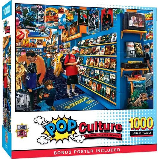 Be Kind, Please Rewind Pop Culture 1000 Piece Jigsaw Puzzle MasterPieces