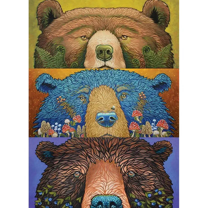 Bear Eyes Harvest 500 Piece Jigsaw Puzzle Cobble Hill