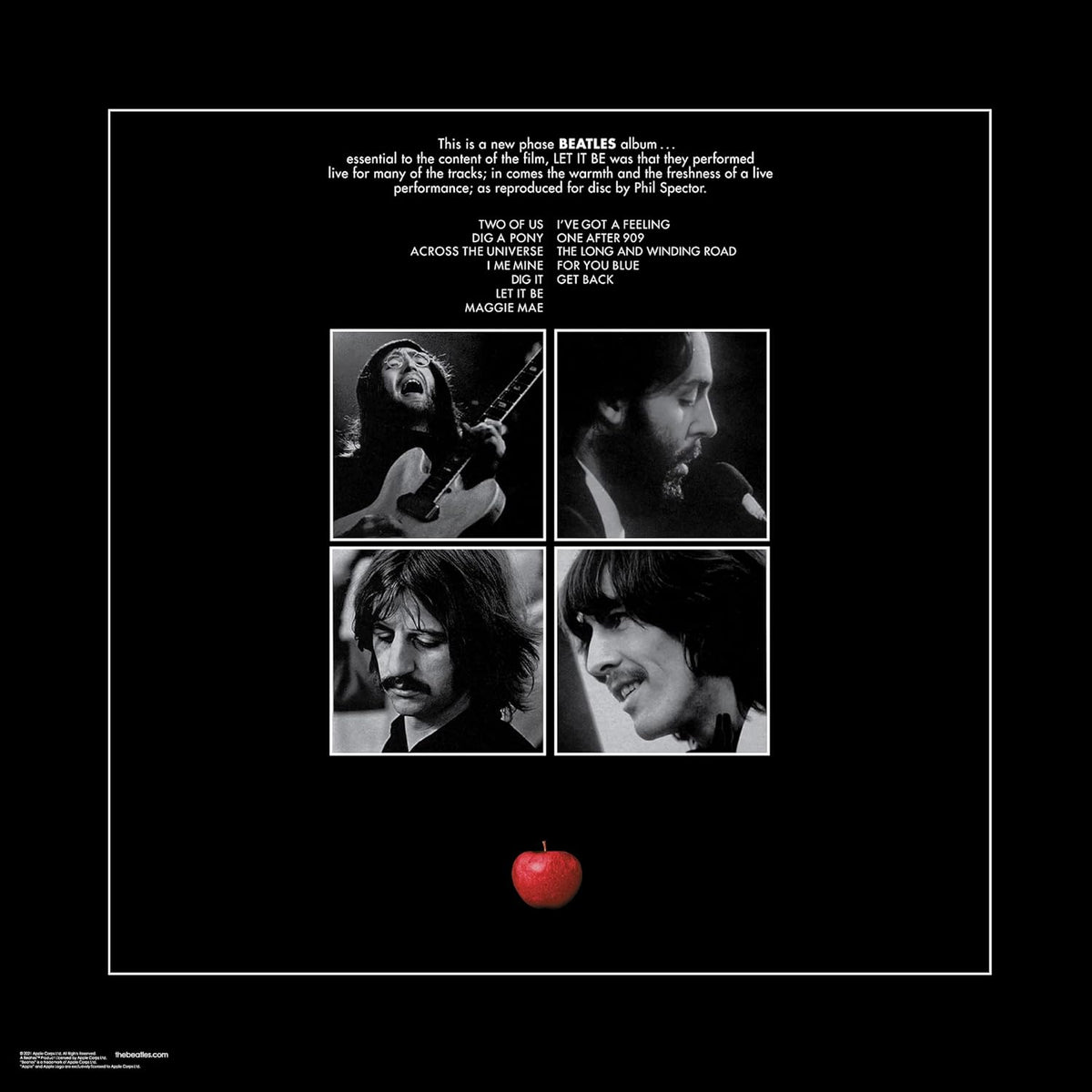 The Beatles Let it Be Album Art Double Sided Jigsaw Puzzle