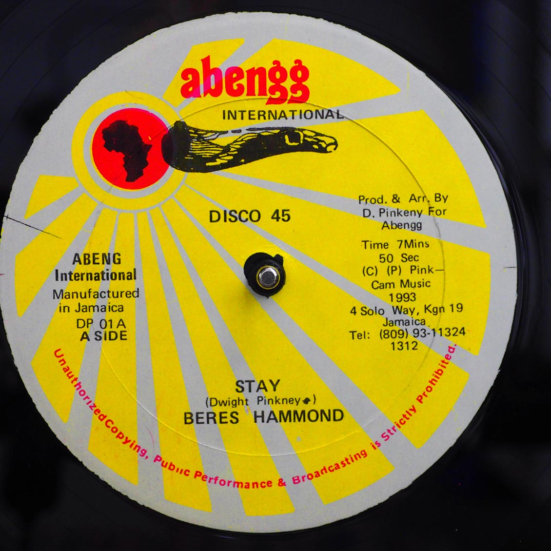 Beres Hammond - Stay / Pam Hall, Dwight Pinkney - Lonely [1993 New Vinyl Record 12" Single]