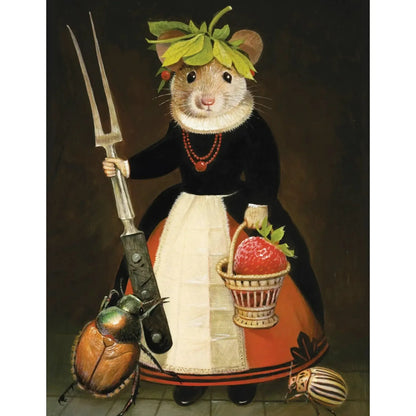 Berry Mary by Bill Mayer 100 Piece Mini Jigsaw Puzzle NYPC