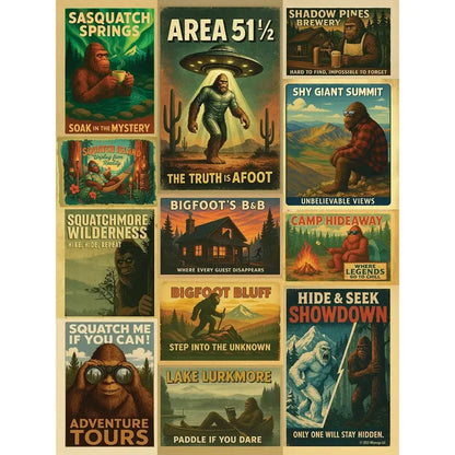 Bigfoot: the Legend is Afoot 500 Piece Jigsaw Puzzle Whimsigo