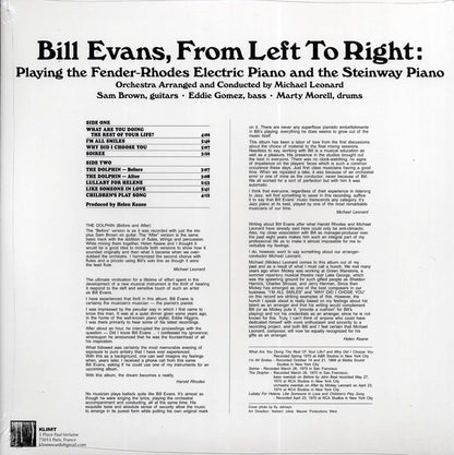 Bill Evans - From Left to Right [2020 Limited White] [New Vinyl Record LP]