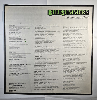 Bill Summers & Summers Heat - Call It What You Want [1981 Used Vinyl Record] [C]