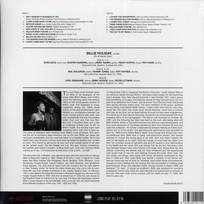 Billie Holiday - Billie Holiday at Storyville Featuring Stan Getz [2017 Reissue Remastered Mono 180G] [New Vinyl Record LP]