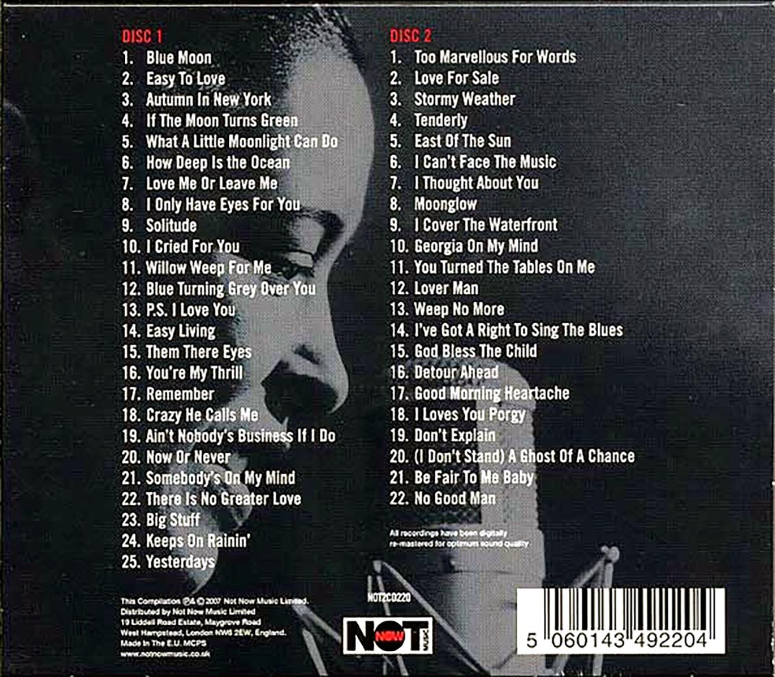 Billie Holiday - The Great American Songbook [2007 Compilation Remastered] [New Double CD]