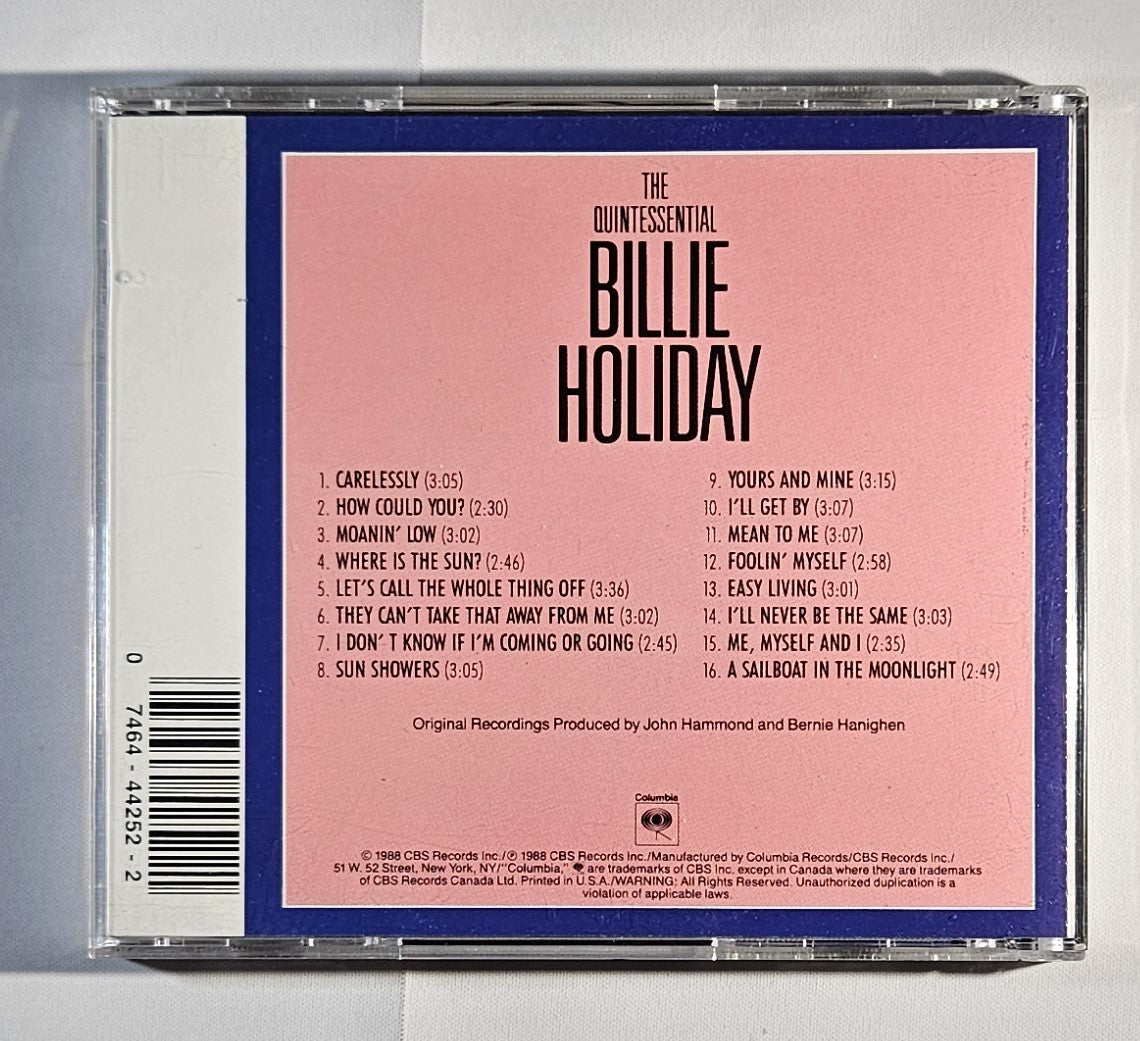 Billie Holiday - The Quintessential Billie Holiday Vol 4 (1937) [1988 Used CD]