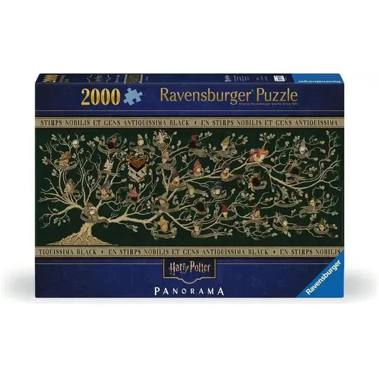 Black Family Tree Harry Potter 2000 Piece Panoramic Jigsaw Puzzle Ravensburger