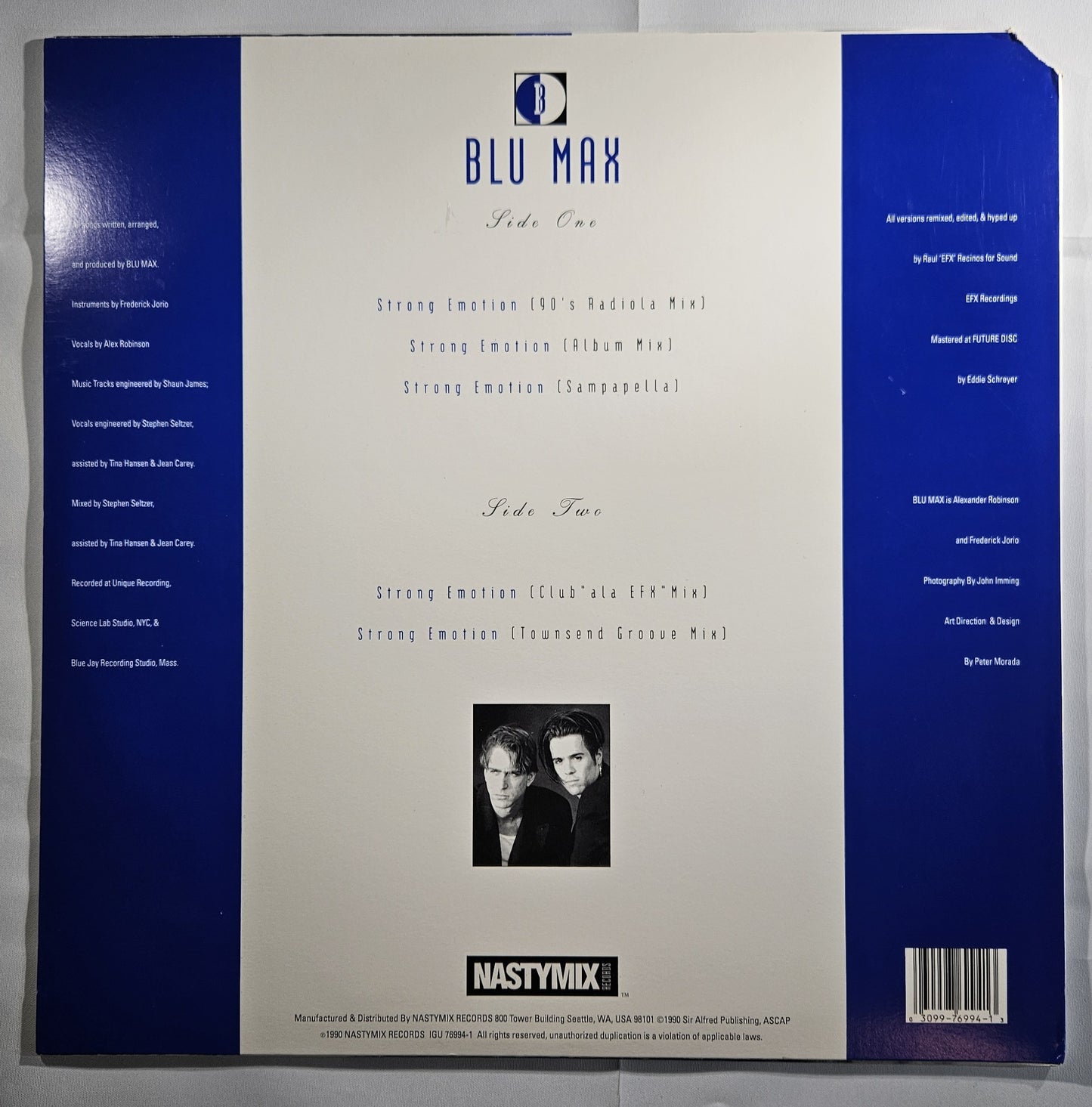 Blu Max - Strong Emotion [1990 Used Vinyl Record 12" Single]