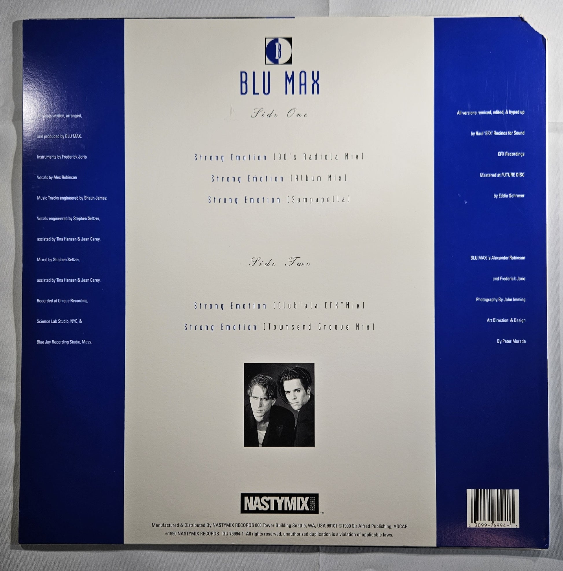 Blu Max - Strong Emotion [1990 Used Vinyl Record 12" Single]