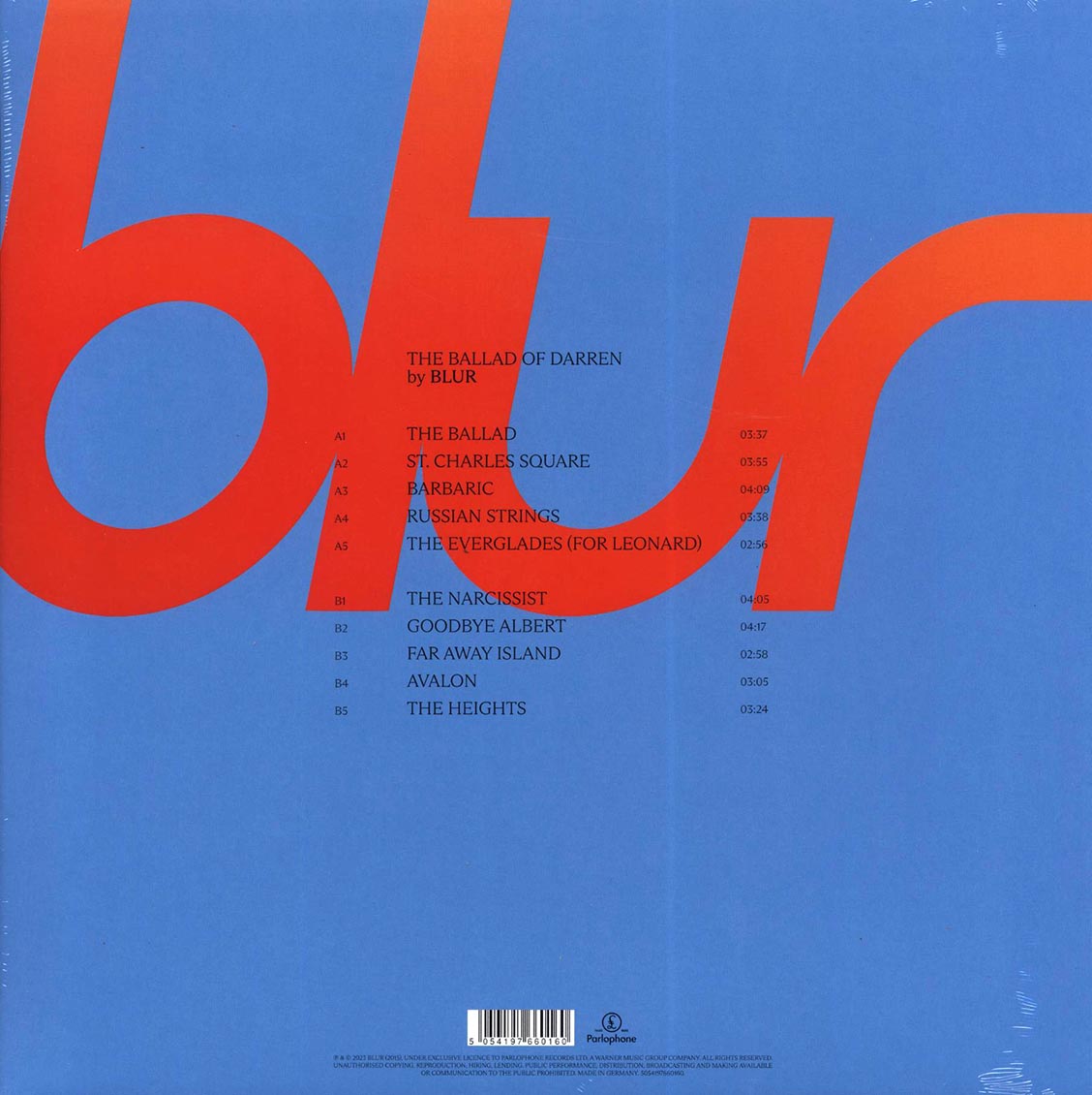 Blur - The Ballad of Darren [2023 180G] [New Vinyl Record LP]