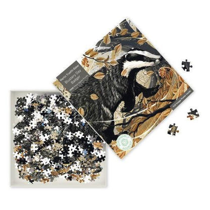 Blustery Day Badger 1000 Piece Jigsaw Puzzle Flame Tree