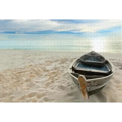 Boat On Beach 1000 Piece Jigsaw Puzzles Paper House