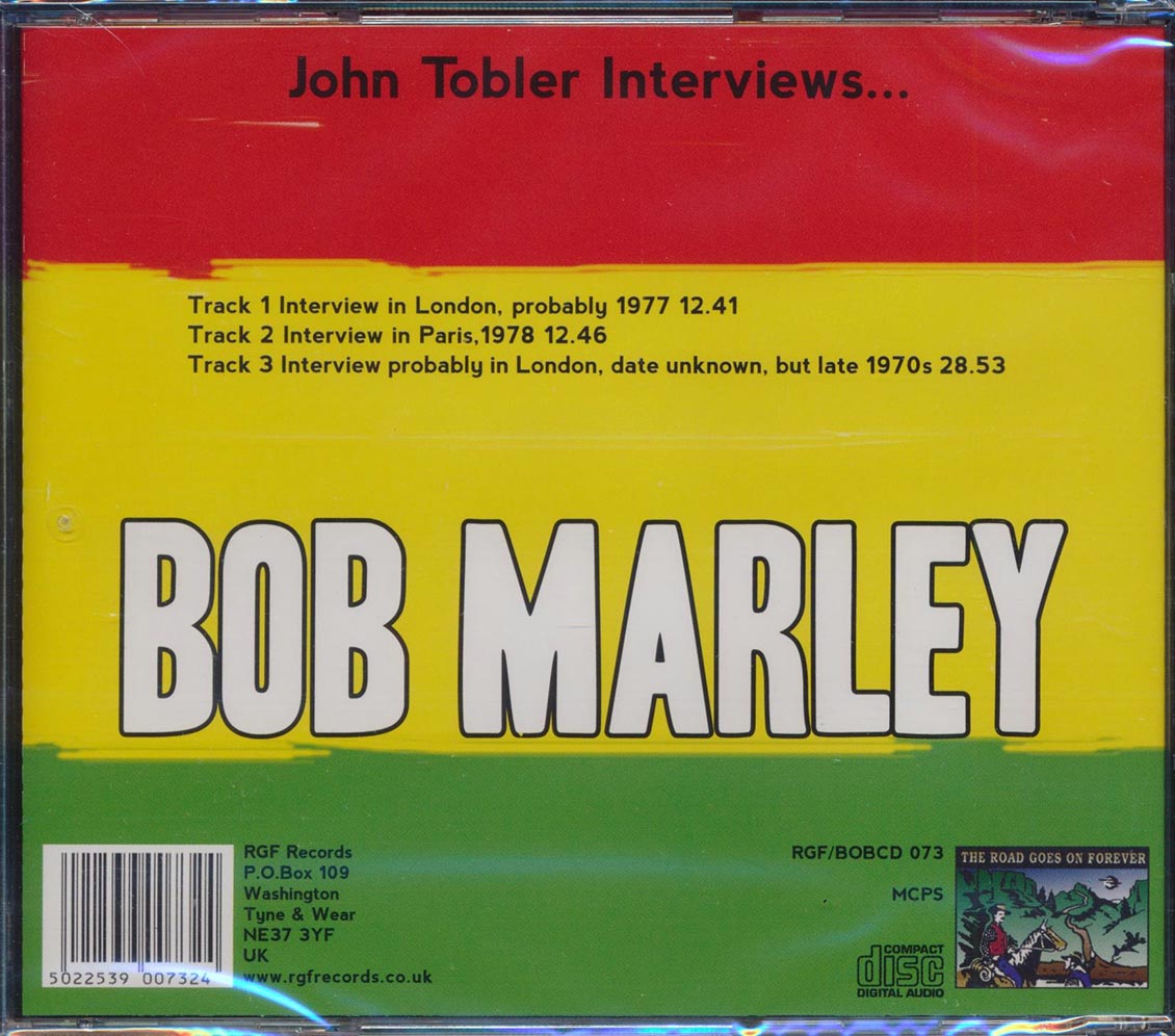 Bob Marley - John Tobler Interviews... [2011 New CD]