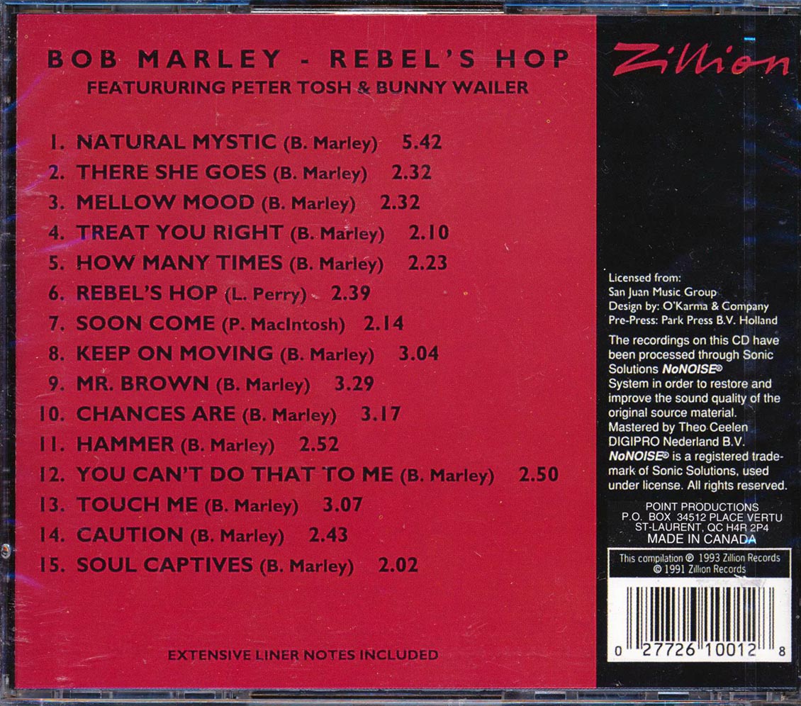 Bob Marley - Rebel's Hop [1993 Compilation Remastered] [New CD]