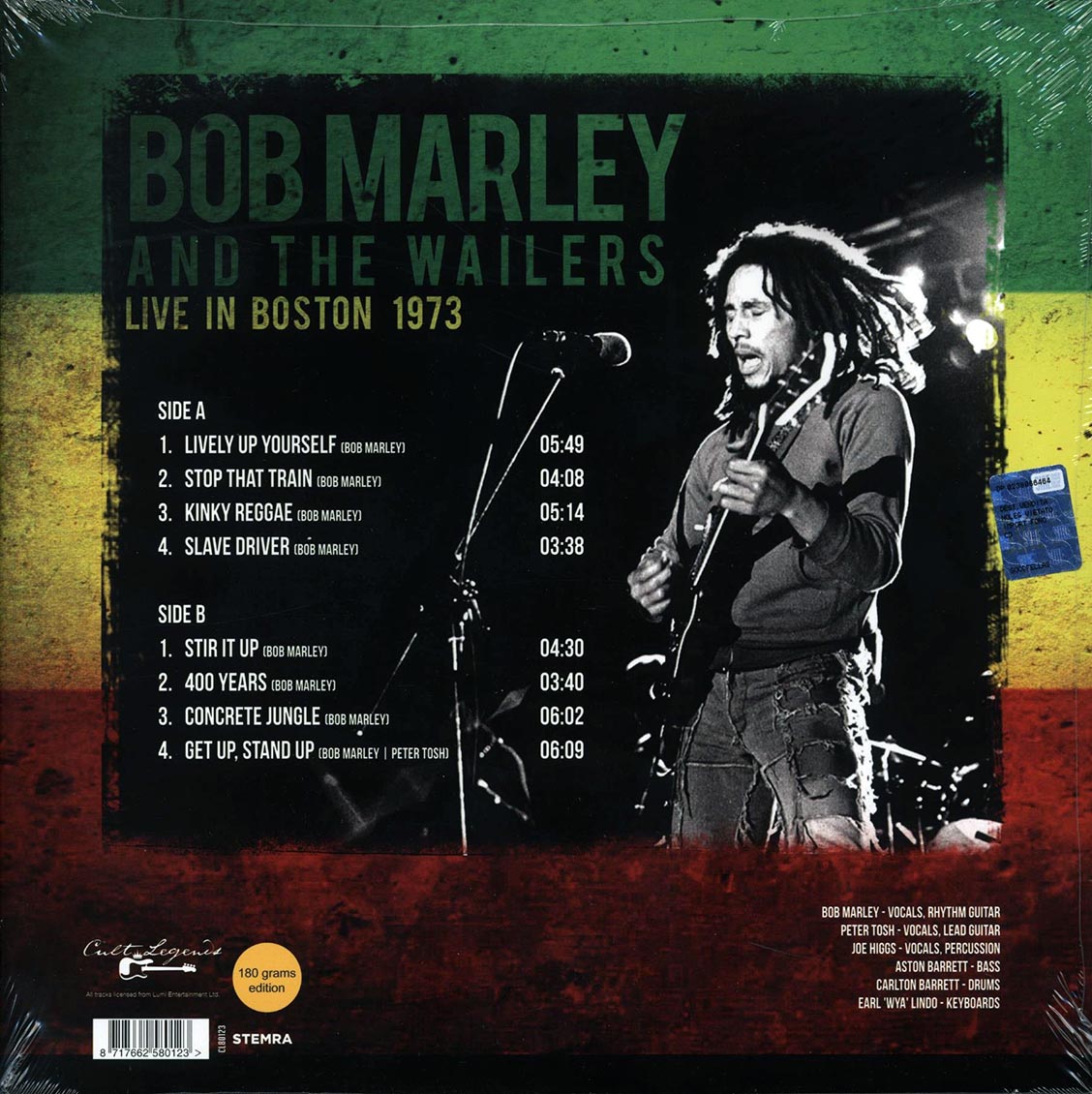 Bob Marley and The Wailers - Live in Boston 1973 [2019 Unofficial 180G] [New Vinyl Record LP]