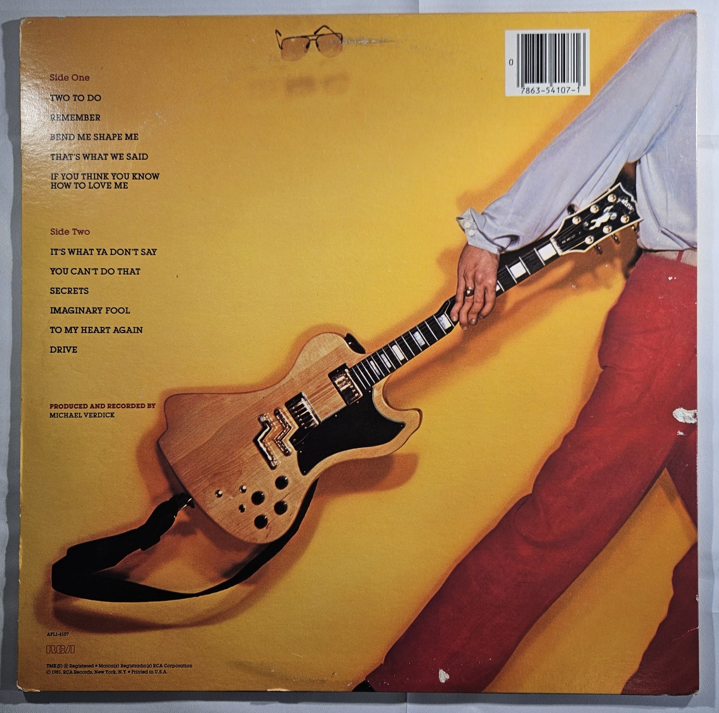 Bob Welch - Bob Welch [1981 Indianapolis Pressing] [Used Vinyl Record LP]
