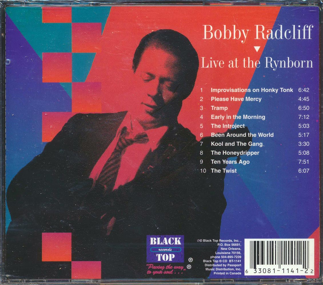 Bobby Radcliff - Live at The Rynborn [1997 New CD]