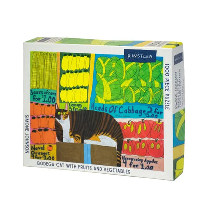 Bodega Cat with Fruits & Vegetables 1000 Piece Jigsaw Puzzle Kinstler