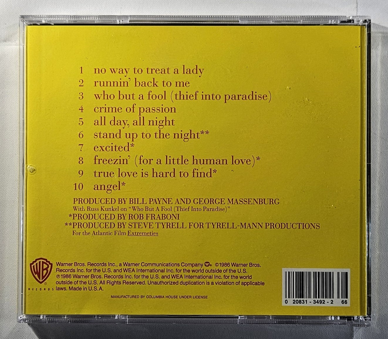 Bonnie Raitt - Nine Lives [1986 Club Edition] [Used CD]