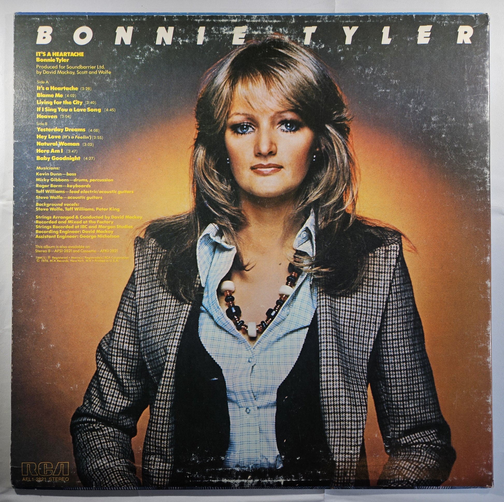 Bonnie Tyler - It's a Heartache [1978 Indianapolis Pressing] [Used Vinyl Record LP]