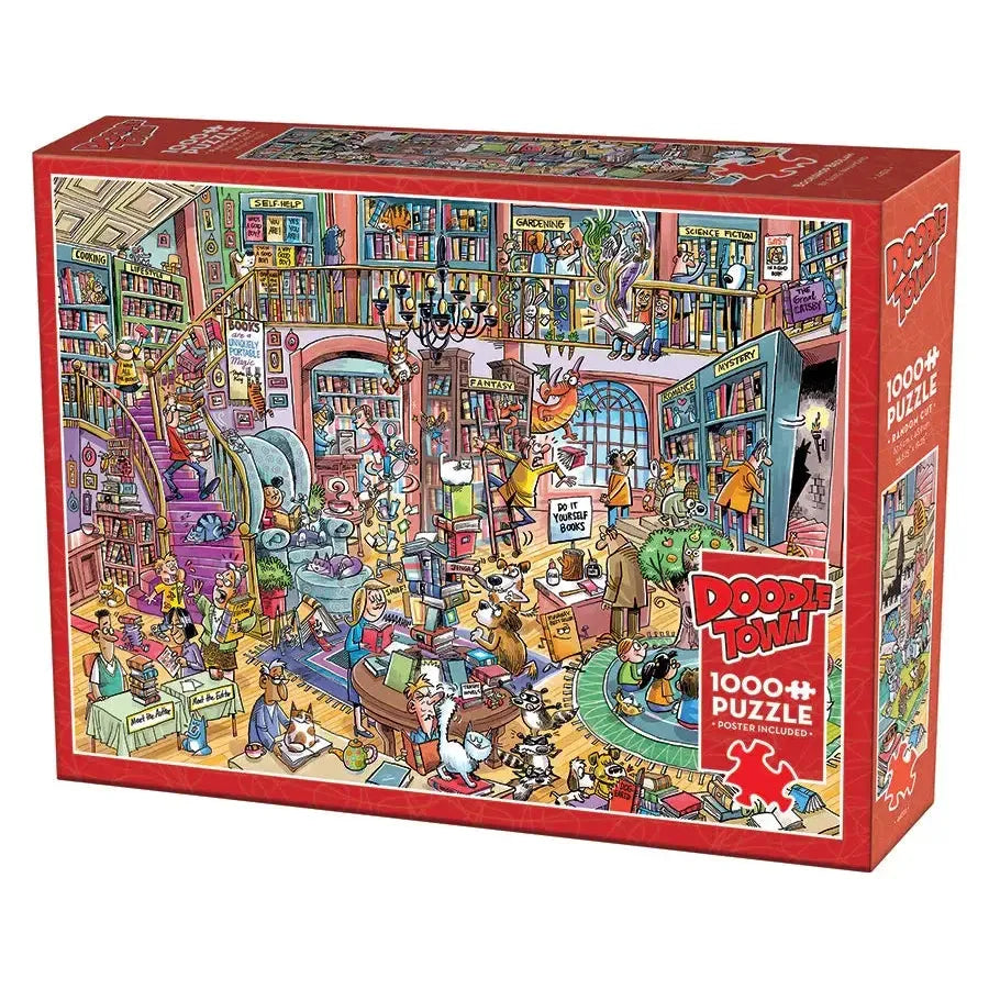 Bookshop Bedlam 1000 Piece Jigsaw Puzzle Cobble Hill