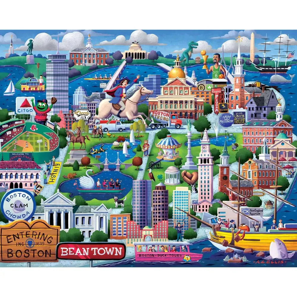 Boston 210 Piece Jigsaw Puzzle Boardwalk