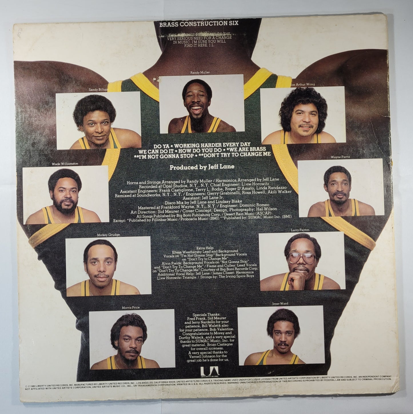 Brass Construction - Brass Construction 6 [1980 Used Vinyl Record LP]