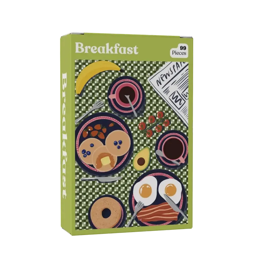 Breakfast 99 Piece Mini Jigsaw Puzzle Puzzledly
