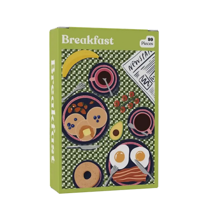 Breakfast 99 Piece Mini Jigsaw Puzzle Puzzledly