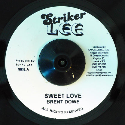 Brent Dowe - Sweet Love / Sweet Version [New Vinyl Record 7" Single]
