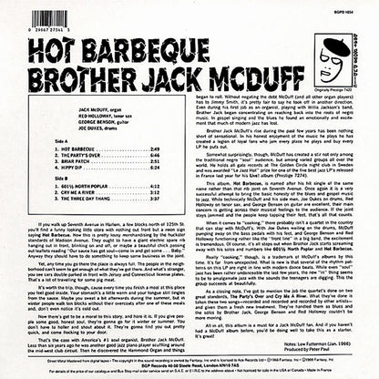 Brother Jack McDuff - Hot Barbeque [1993 Reissue] [New Vinyl Record LP]