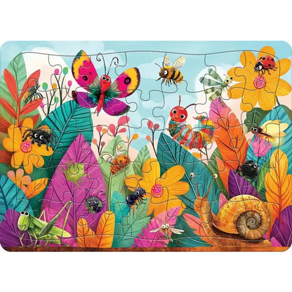 Bugs & Blooms 35 Piece Tray Jigsaw Puzzle Cobble Hill