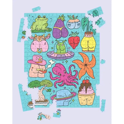 Bunches of Butts 500 Piece Jigsaw Puzzle Fun Club