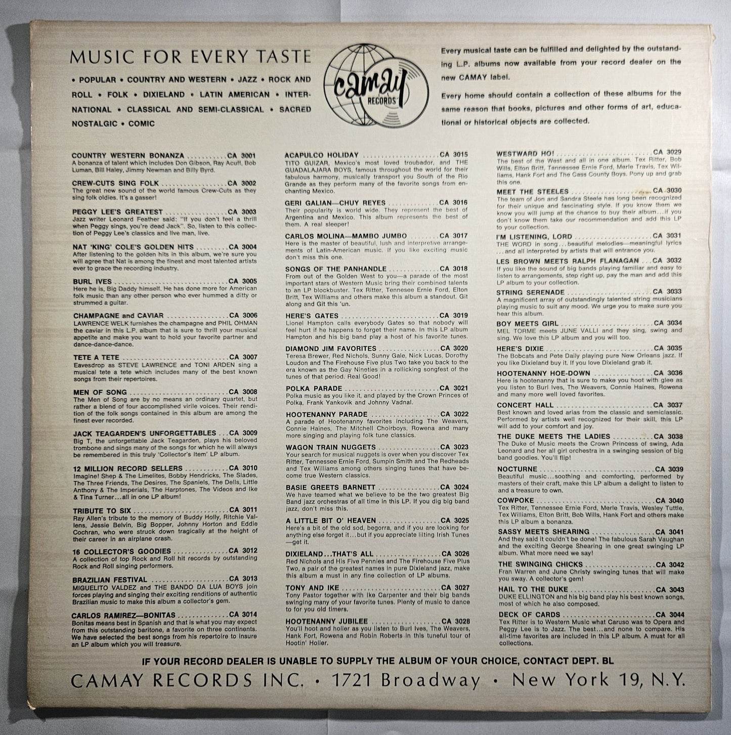Burl Ives - Burl Ives [1963 Used Vinyl Record LP]