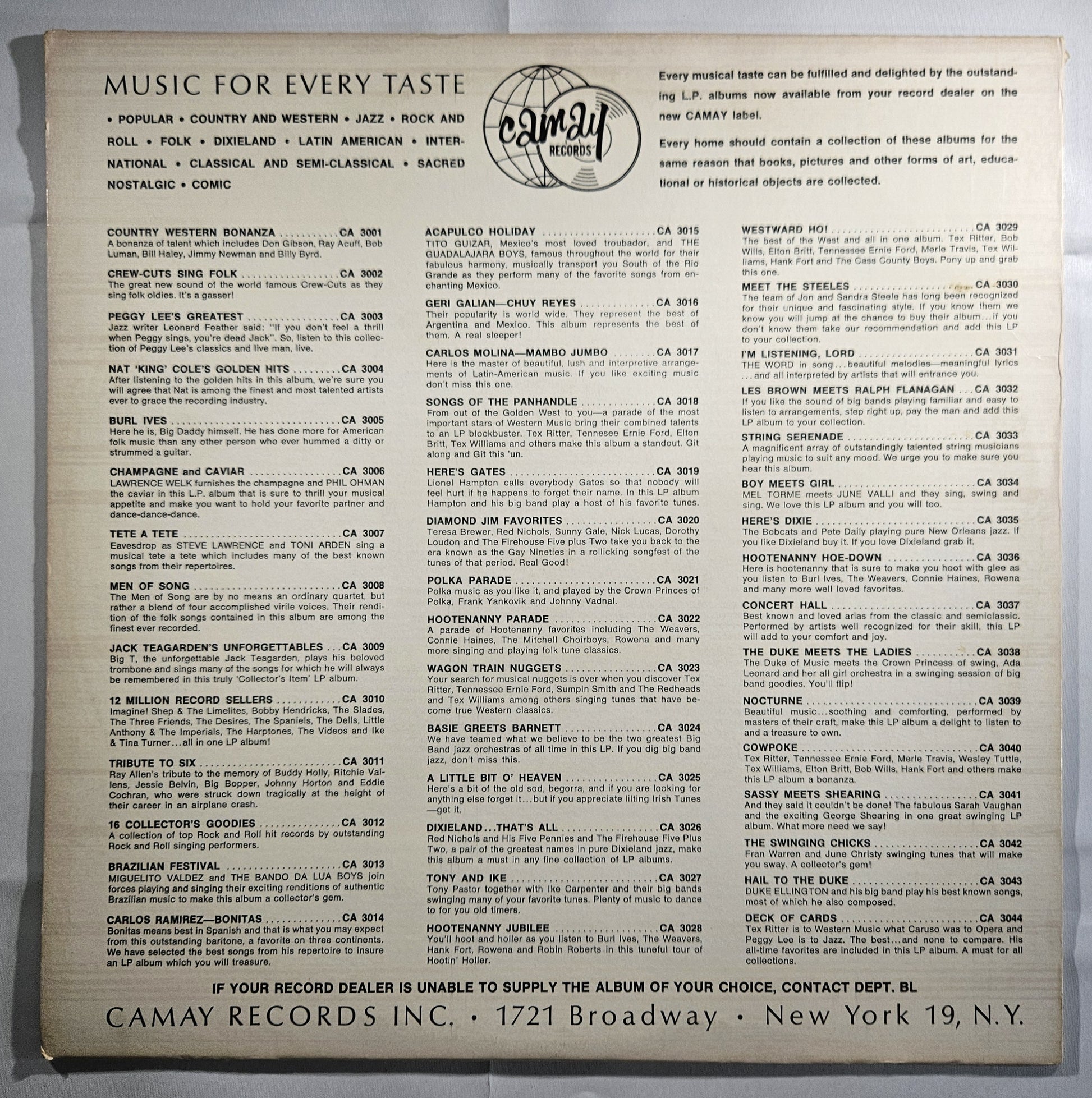 Burl Ives - Burl Ives [1963 Used Vinyl Record LP]