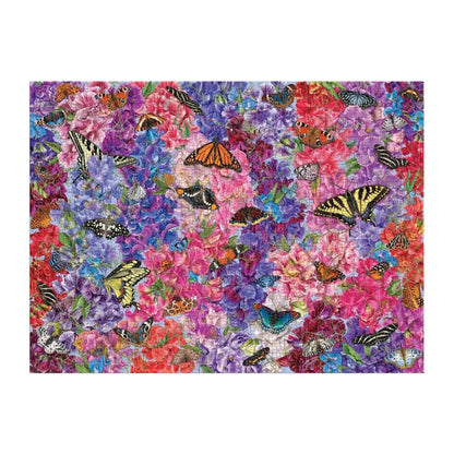 Butterflies in the Sweet Peas 1000 Piece Jigsaw Puzzle Galison