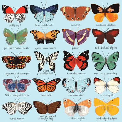 Butterflies of North America 500 Piece Jigsaw Puzzle Mudpuppy
