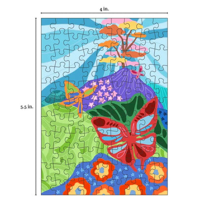 Butterfly 99 Piece Mini Jigsaw Puzzle Puzzledly