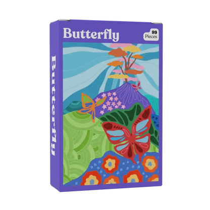 Butterfly 99 Piece Mini Jigsaw Puzzle Puzzledly