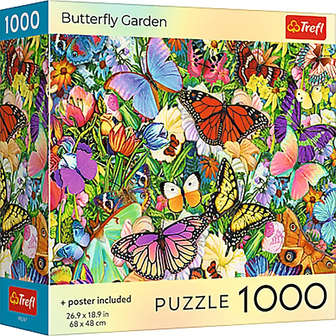 Butterfly Garden 1000 Piece Jigsaw Puzzle Trefl
